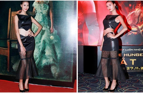 Vừa bị loại, thí sinh Next top gây náo loạn rạp phim vì mặc "thiếu vải"