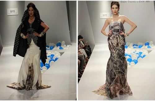 Siêu mẫu Anh Thư, Hoàng Yến "ma mị" trên sàn diễn