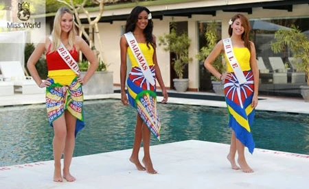 Bị phản đối, thí sinh Miss World quấn sarong thay vì bikini