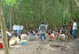 Phá sòng bạc ở bìa rừng biên giới