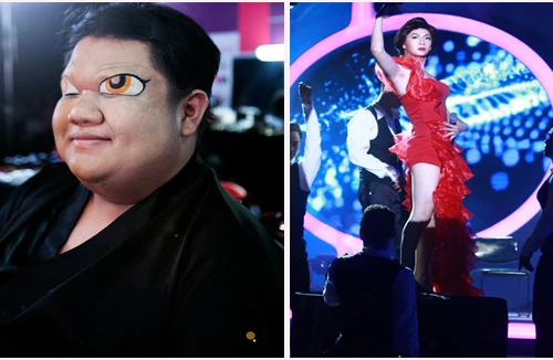 Ngô Kiến Huy gợi cảm hơn Hà Hồ