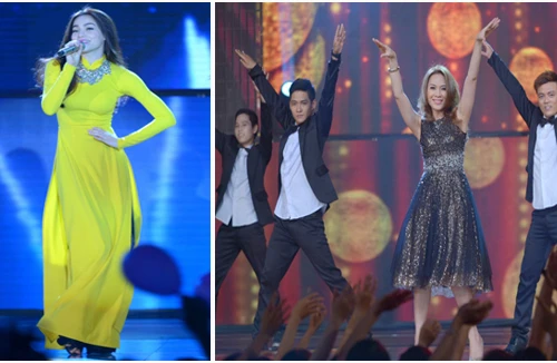 Hà Hồ, Mỹ Tâm khoe sắc, đọ giọng trong đêm Giao thừa