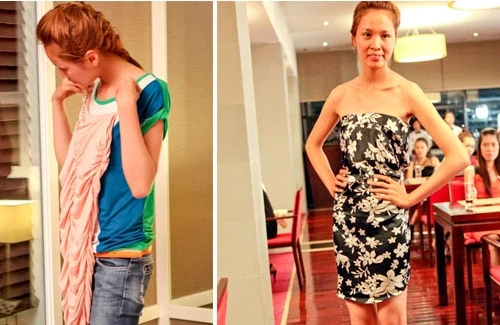 Váy hỏng, "chân dài thôn quê" dùng chiêu "độc"