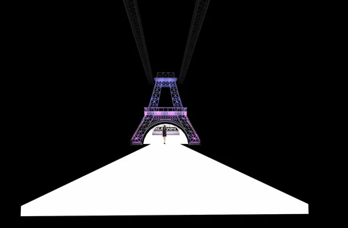 Project Runway "bê" tháp Eiffel lên sân khấu đêm chung kết