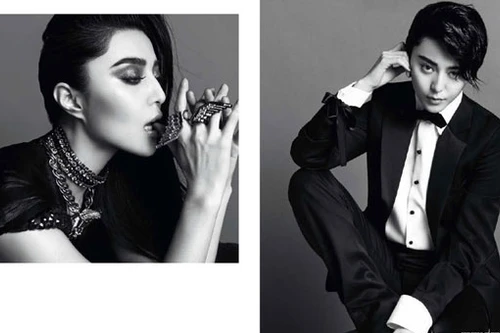 Phạm Băng Băng "lưỡng tính" trên tạp chí