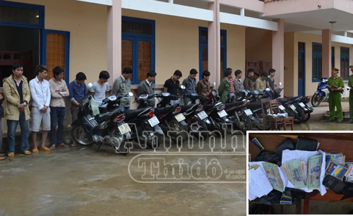 Triệt phá ổ đánh bạc lớn