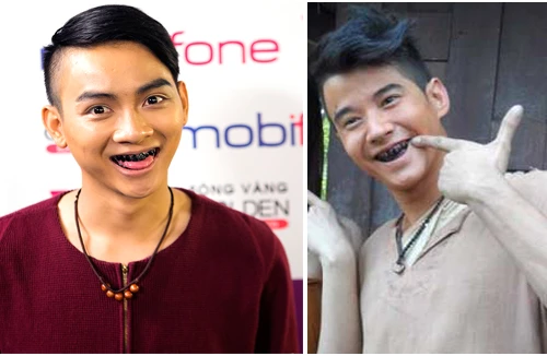 Hoài Lâm nhuộm răng đen, giả hot boy "Tình người duyên ma"