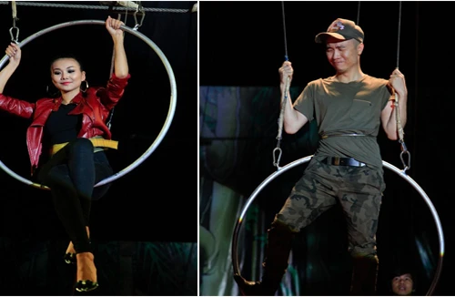 Thanh Hằng đu mình trên dây để dạy thí sinh, Đỗ Mạnh Cường lo lắng