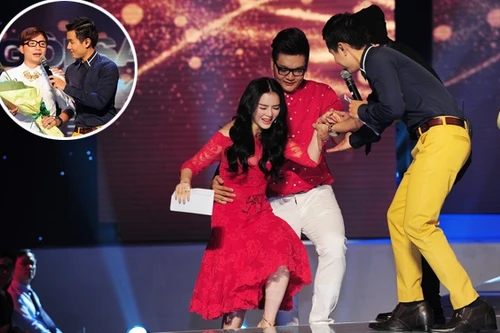 Lý Nhã Kỳ "tập tễnh" lên sân khấu, tặng vé đi Pháp cho thí sinh bị loại