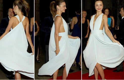 "Thiên thần nội y" tung váy trắng trên thảm đỏ
