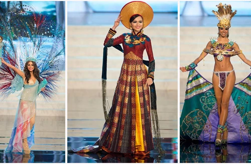 Thí sinh Miss Universe 2012 ấn tượng trong trang phục dân tộc