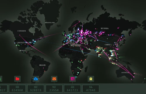 Ra mắt bản đồ tương tác về các mối đe dọa mạng toàn cầu