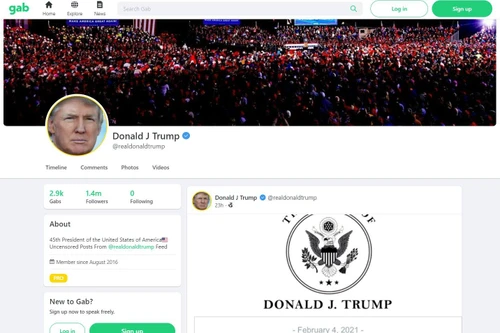 Ông Donald Trump tái xuất trên mạng xã hội