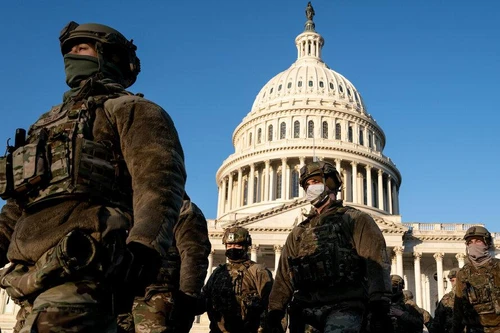 [ẢNH] Vệ binh quốc gia Mỹ có thể tiếp tục bảo vệ Điện Capitol thêm 60 ngày