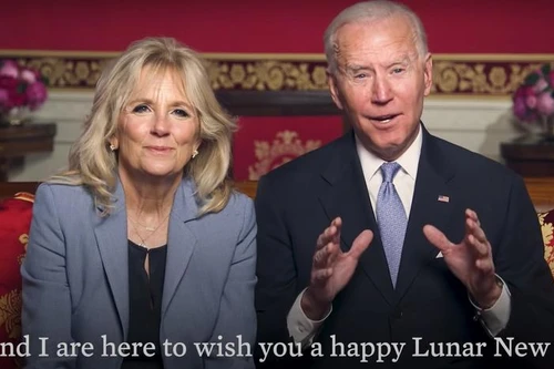 Tổng thống Joe Biden và vợ chúc mừng năm mới Tân Sửu
