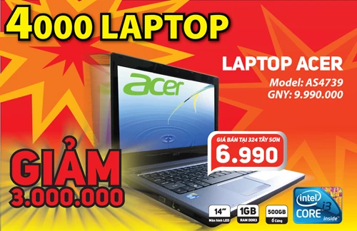 9000 LCD, lò vi sóng và laptop… giá rẻ chưa từng có