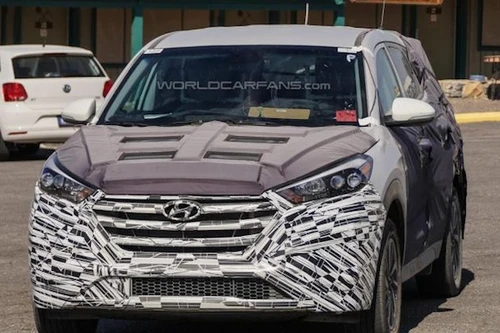 Hyundai Tucson thế hệ mới lộ ảnh trên đường chạy thử 