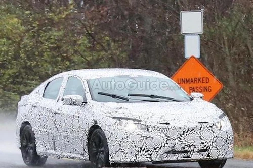 Bắt gặp Honda Civic phiên bản 2016 trên đường chạy thử