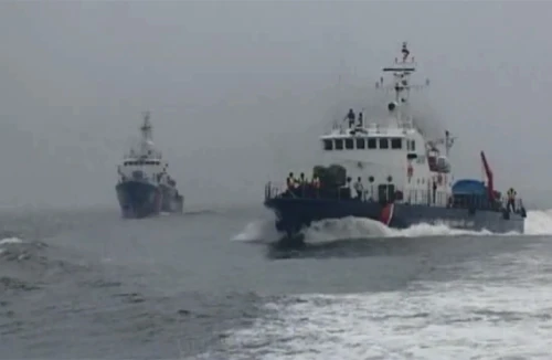 Hình ảnh cơ động của 3 tàu Cảnh sát biển Việt Nam vừa đi vào hoạt động