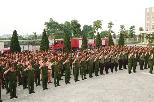 Lực lượng Cảnh sát quản lý hành chính về TTXH Công an quậm Bắc Từ Liêm khắc ghi lời Bác