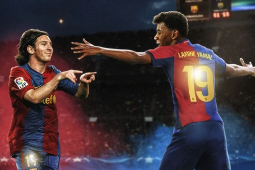 Yamal mặc số áo cũ của Messi ở Barca