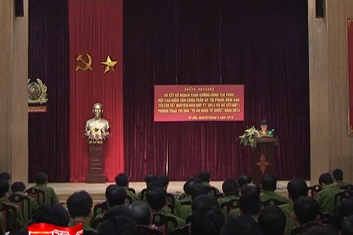 Sở Cảnh sát PCCC Hà Nội sơ kết cao điểm đảm bảo TTATXH dịp Tết 2013