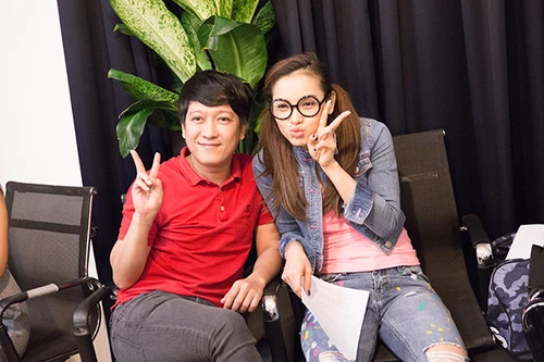 Trường Giang "hành"Jolie Phương Trinh "tới bến" tại buổi casting phim mới