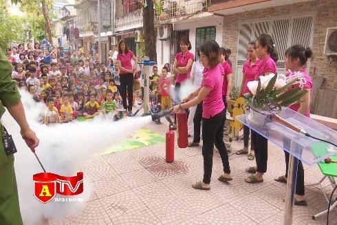 Tập huấn PCCC tại các trường mầm non