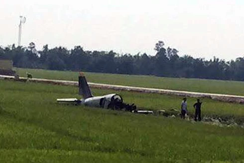 Cận cảnh hiện trường vụ máy bay quân sự L-39 rơi, 1 học viên phi công hy sinh