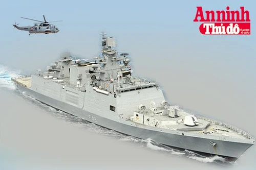 [Infographic] Sức mạnh khủng khiếp của khu trục hạm Ấn Độ vừa ghé thăm Việt Nam