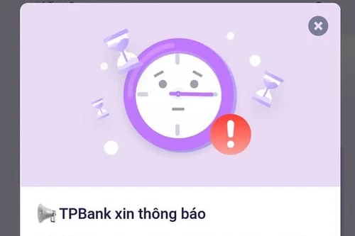 Ngân hàng điện tử bị “treo”, TPBank nói đã “khoanh vùng được sự cố”