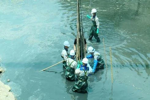 Thí điểm làm sạch sông Tô Lịch bằng công nghệ Nhật Bản