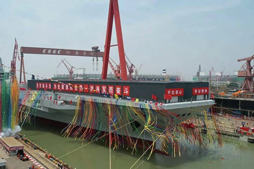 Trung Quốc hạ thủy tàu sân bay thứ ba mang tên Phúc Kiến