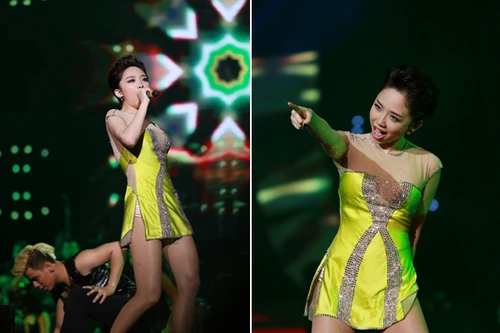 Tóc Tiên sexy bốc lửa, đốt cháy “Đêm tình nhân”