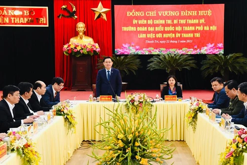 Bí thư Thành ủy Hà Nội: Huyện Thanh Trì muốn lên quận thì tầm nhìn phải khác