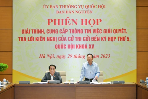 Gần 1.900 kiến nghị của cử tri gửi tới kỳ họp thứ 5 của Quốc hội đã được giải quyết