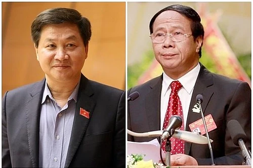 Các ông Lê Minh Khái, Lê Văn Thành được giới thiệu để bầu làm Phó Thủ tướng cùng 12 Bộ trưởng mới