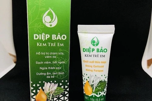 Thu hồi và tiêu hủy toàn bộ sản phẩm “Diệp Bảo - Kem trẻ em” do mắc nhiều sai phạm
