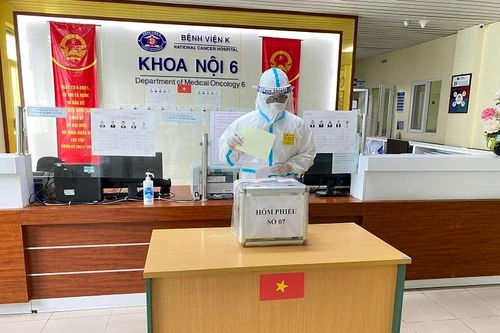 Bầu cử tại 2 bệnh viện Trung ương bị phong tỏa vì Covid-19 diễn ra như thế nào?
