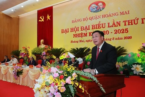 Chủ tịch UBND quận Hoàng Mai Nguyễn Quang Hiếu được bầu làm Bí thư Quận ủy
