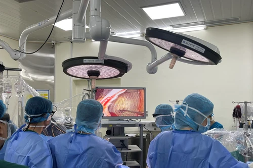 Nhiều bác sĩ nước ngoài tham gia mổ thị phạm tại bệnh viện Tim Hà Nội