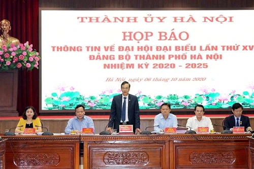 Phó Bí thư Thành ủy Hà Nội thông tin về 81 nhân sự trình đại hội Đảng bộ thành phố 