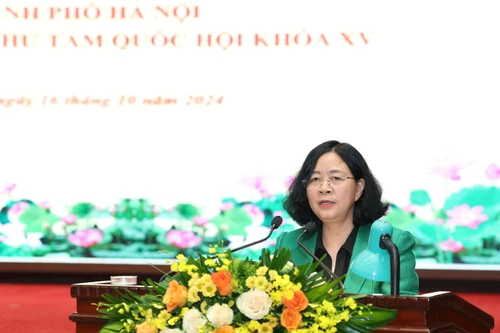 Bí thư Thành ủy Bùi Thị Minh Hoài yêu cầu giải quyết 26 vấn đề mà cử tri Thủ đô kiến nghị