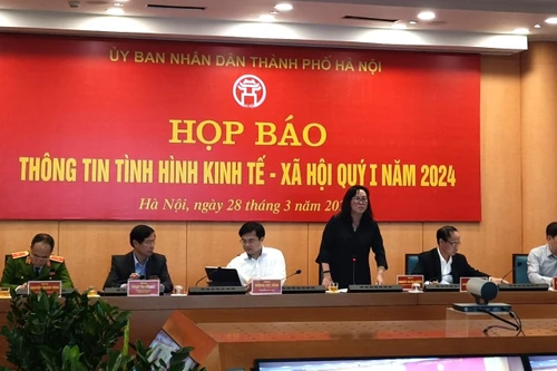 Tăng trưởng GRDP của Hà Nội trong quý I/2024 thấp hơn cùng kỳ 2023, CPI tăng khá mạnh