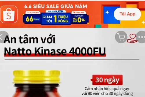 Cục An toàn thực phẩm đề nghị Shopee và Lazada gỡ bỏ nhiều mặt hàng thực phẩm chức năng