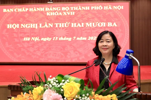 Thành ủy Hà Nội thông qua phương hướng nhân sự Đại hội Đảng bộ thành phố lần thứ XVIII