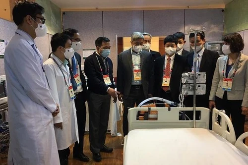 Gần 300 cán bộ y tế, chuyên gia đầu ngành ứng trực tại địa điểm tổ chức Đại hội Đảng XIII