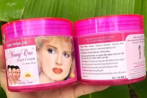 Đình chỉ lưu hành kem dưỡng trắng da Young One do chứa chất bảo quản Propyl paraben