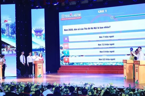 Bốn thí sinh đoạt giải Nhất hội thi tìm hiểu Nghị quyết 15 về phương hướng phát triển Thủ đô Hà Nội