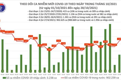 Phát hiện 2.305 ca Covid-19 cộng đồng trong ngày 29-10, thêm 56 ca tử vong